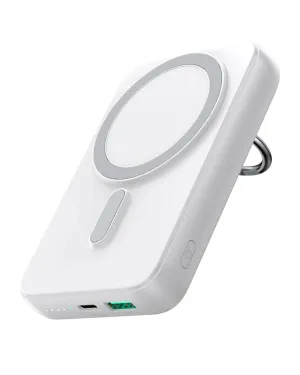 Exclusive Online Discount Joyroom Jr-W050 20W Magnetic Wireless Power Bank With Ring Holder 10000Mah - White