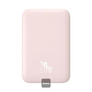 Mega Hot Offer Clearance Savings Now Baseus Magnetic Power Bank 20W 6000Mah - Pink