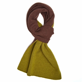 Today Only Offer Light Green And Brown Two-Tone Cashmere Neck Warmer