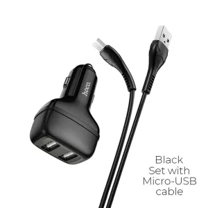 Shop Hot Picks Hoco Z36 Leader Car Charger Dual Port Set With Micro Usb Cable