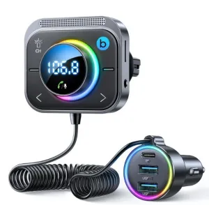 Joyroom Jr-Cl18 30W Mp3 Bluetooth Transmitter With Car Charger Trendy Picks Today