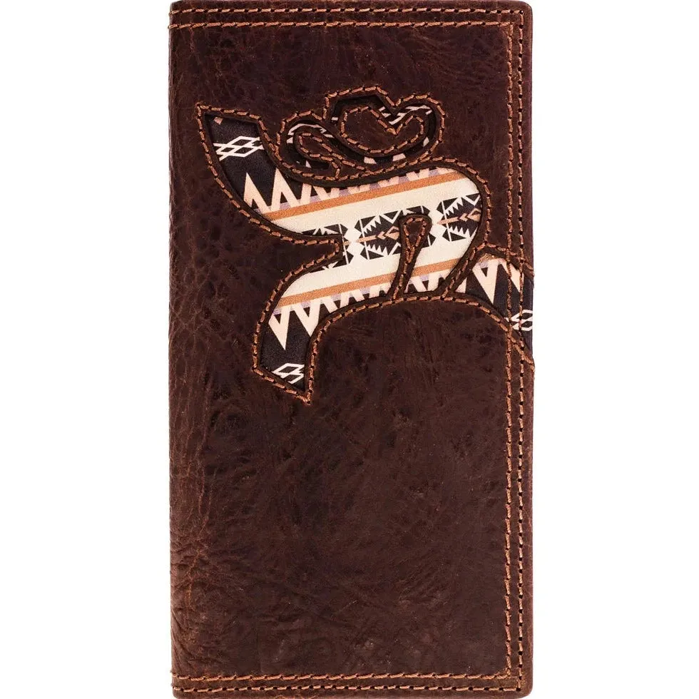 Hooey "Trap" Roughy Aztec Inlay Rodeo Wallet Special Surprise Sale