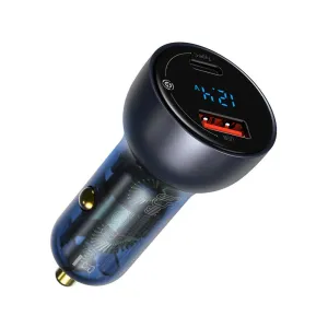 Baseus 65W Digital Display Qc Pps Dual Quick Car Charger - Gray Special Savings Today Todays Steal