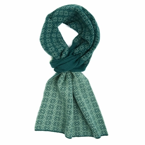 Dark Green Neck Warmer With Micro Pattern Sweet Deal Inside