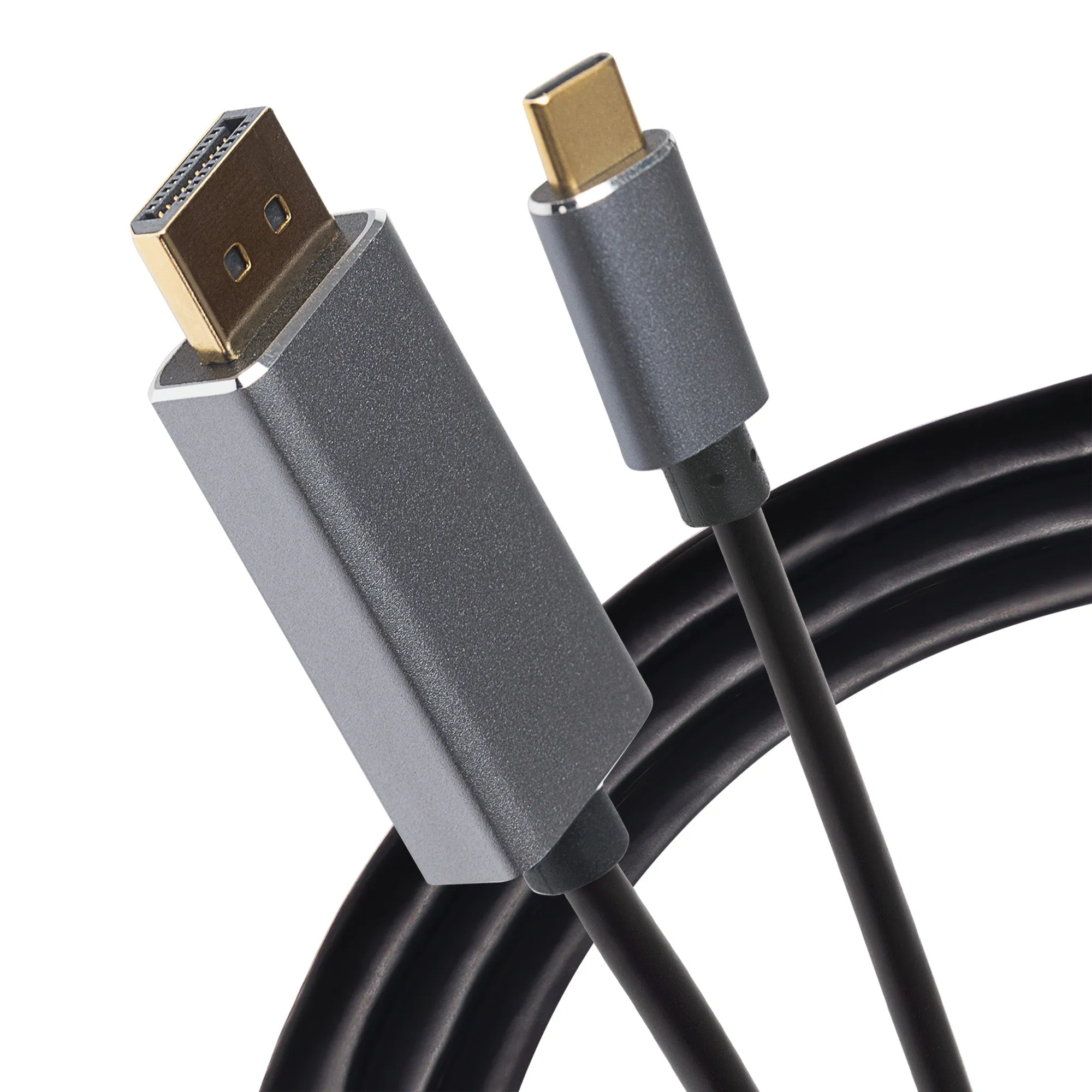 Maplin 8K Usb-C To Displayport V1.4 Cable With Gold Connectors - Black & Silver, 2M Flash Deal Today Trending Savings Now