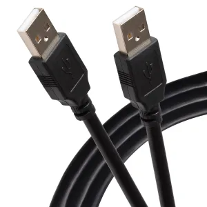 Maplin Usb-A 2.0 To Usb-A 2.0 Cable - Black Limited Stock Offer