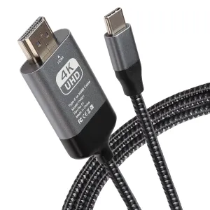Maplin Usb-C To Hdmi Cable Adapter (Supports 4K Ultra Hd @ 60Hz) - Black Save Today Only Today Only Steal
