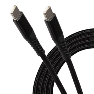 Grab Todays Deal Maplin Usb-C To Usb-C 60W Pd Braided Cable - Black