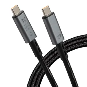 Best Seller Discount Maplin Usb-C To Usb-C V4.0 8K 240W Pd Braided Cable - Black, 1M