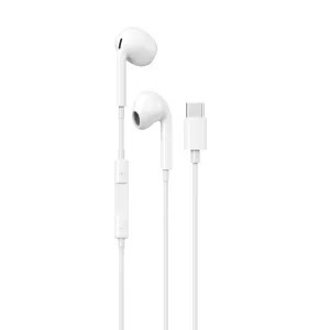 Maplin Wired Usb-C Earbuds With Hands Free Calling & Volume Button - White Unmissable Deal Today