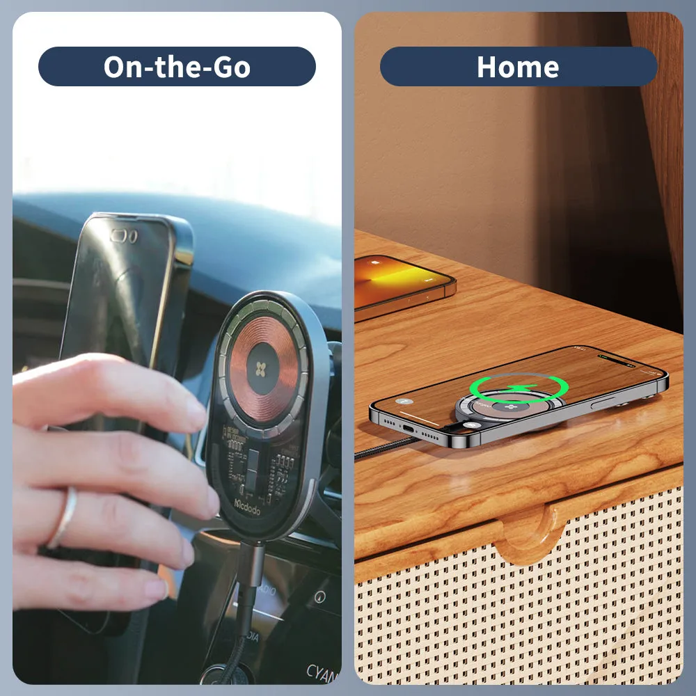Mcdodo Wireless Magsafe Car Mount Charger (Prism Series) Hot Picks Today