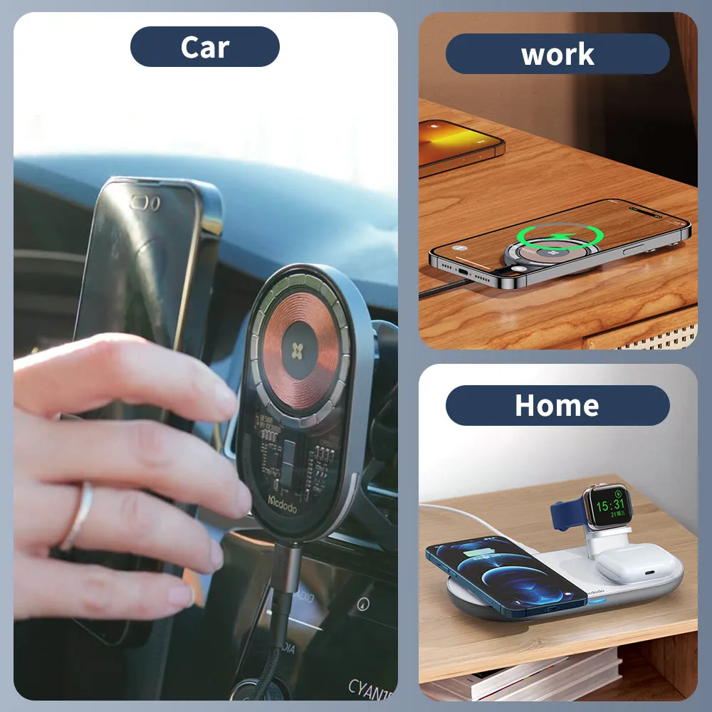 Limited Time Offer Mcdodo Wireless Magsafe Car Mount Charger (Prism Series)