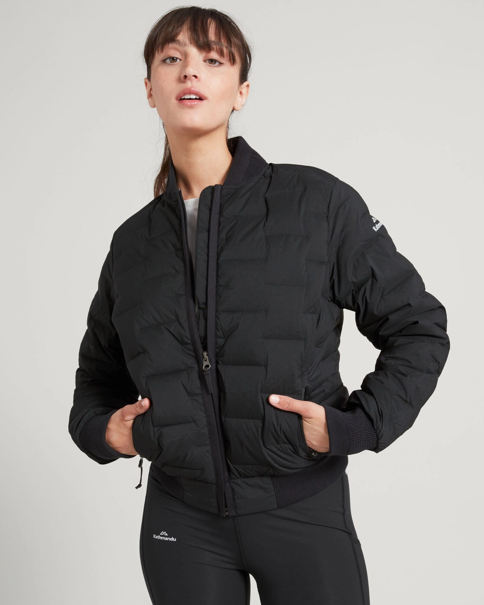 Today Only Offer Women'S Federate Stretch Down Bomber Jacket - Black