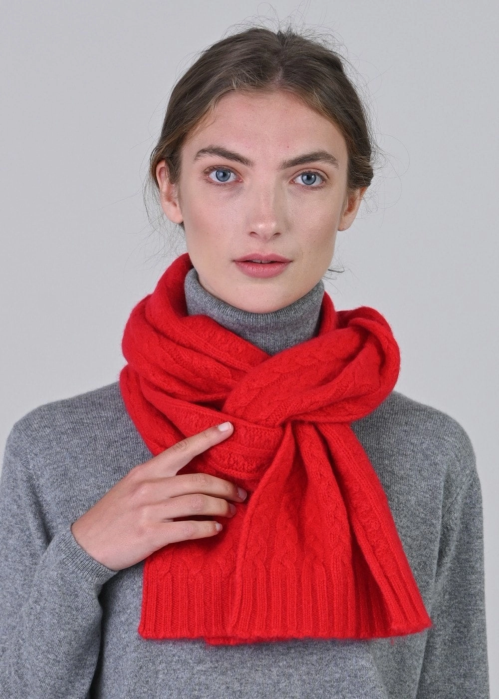 Hot Offer Frenzy Cashmere Cable Scarf