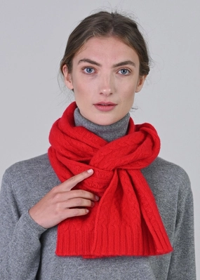 Hot Offer Frenzy Cashmere Cable Scarf