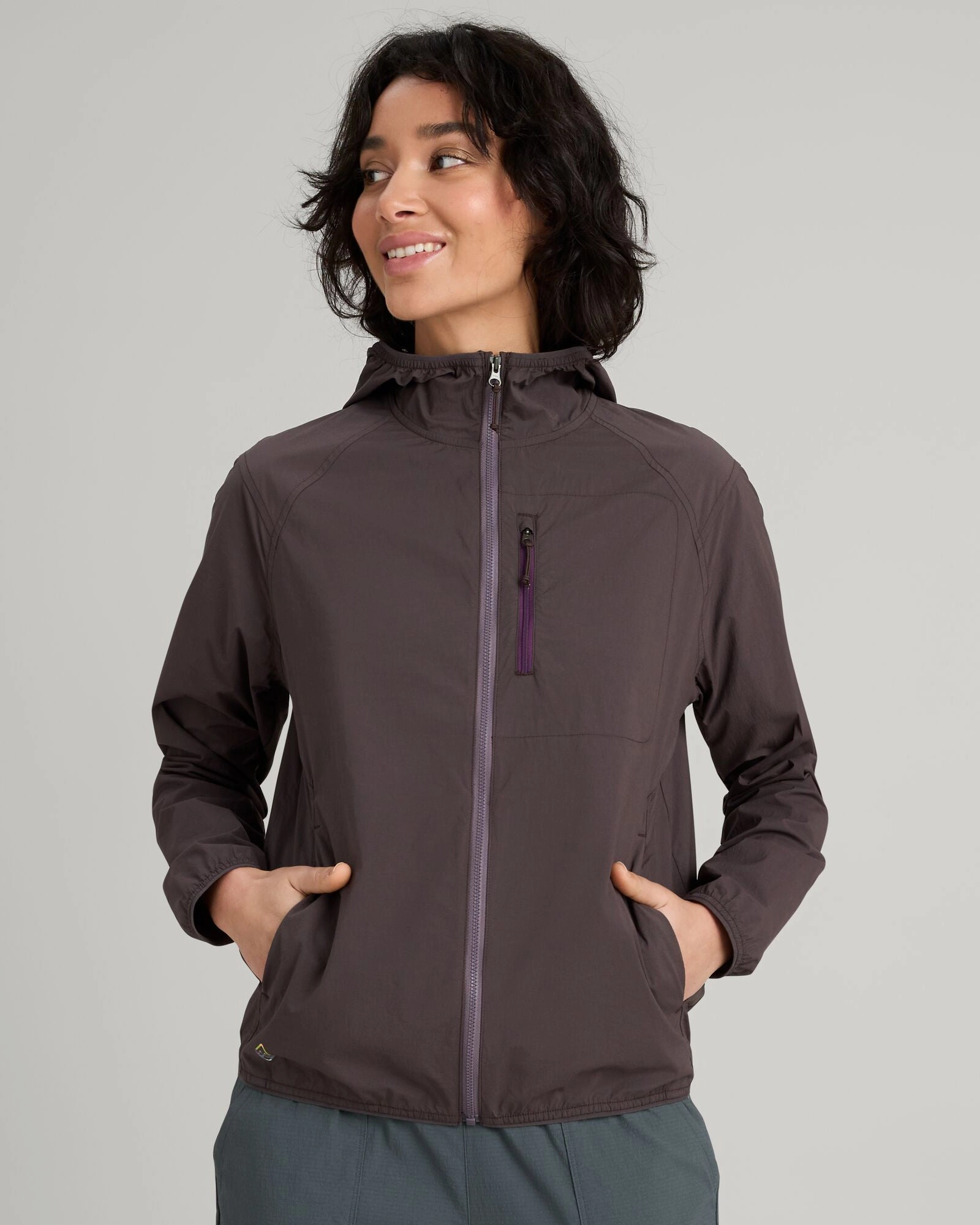Shop Save Today Women'S Evry-Where Stretch Windbreaker - Dark Quartz
