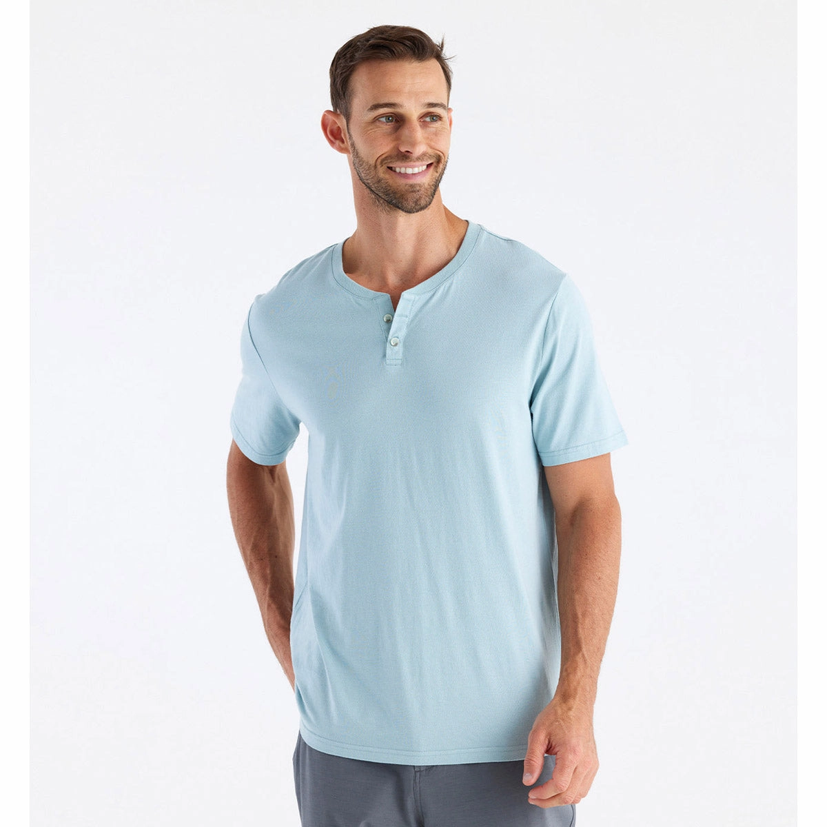 Men'S Bamboo Heritage Short Sleeve Henley Grab Your Savings