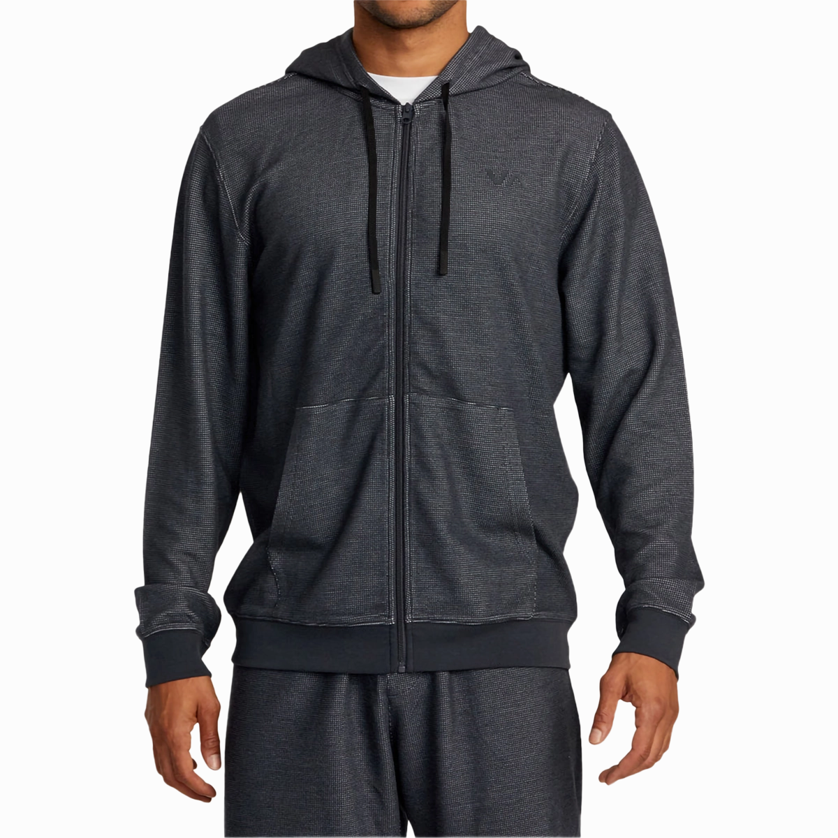 Save Big Today Men'S Cable Waffle Zip Hood