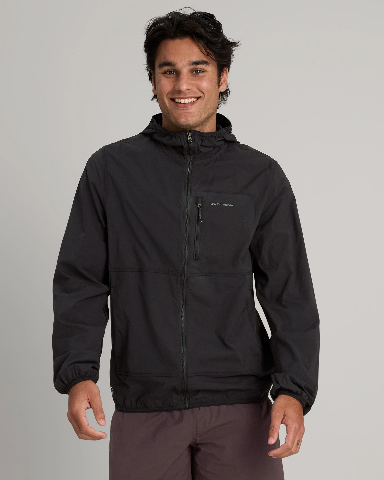 Shop Grab Offer Men'S Evry-Where Stretch Windbreaker - Black Stingray