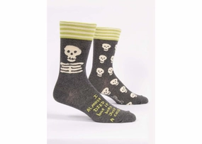Men'S I Almost Died Crew Socks Todays Best Deal