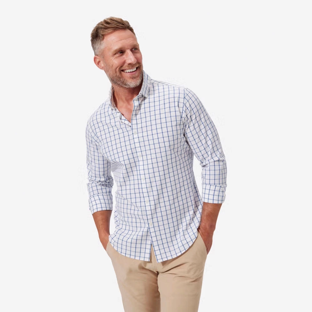 Limited Stock Offer Men'S Leeward No Tuck Dress Shirt