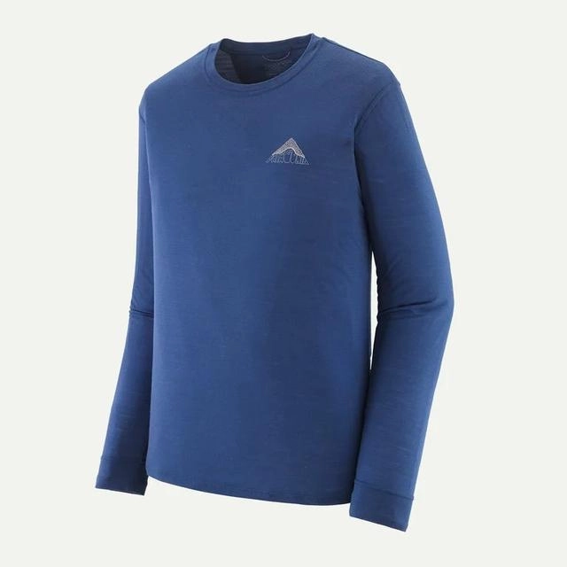 Men'S Long-Sleeved Capilene Cool Merino Blend Graphic Shirt Big Hot Sale Trending Now Discount