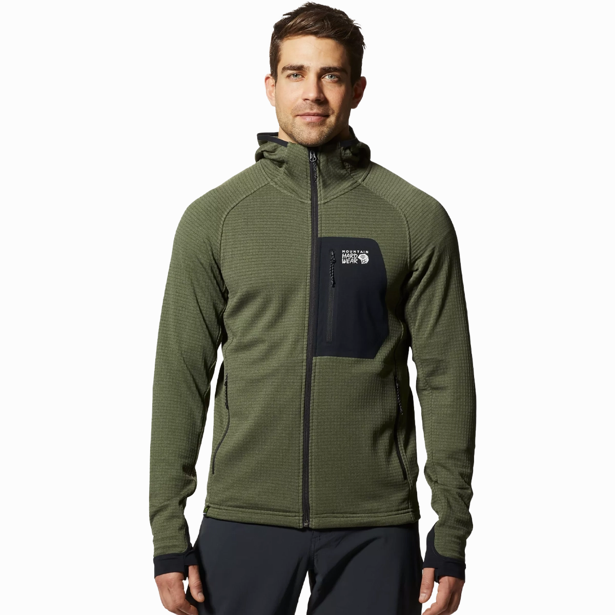 Men'S Polartec Power Grid Full Zip Hoody Daily Hot Deal