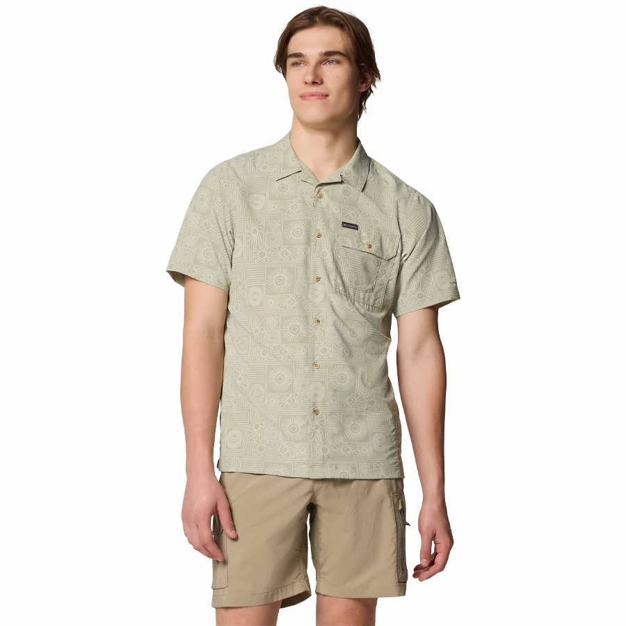 Men'S Tech Trail Utility Print Woven Short Sleeve Shirt Hot Pick Sale
