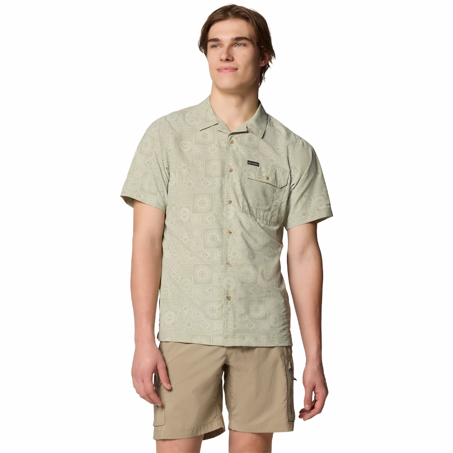 Men'S Tech Trail Utility Print Woven Short Sleeve Shirt MustHave Deal