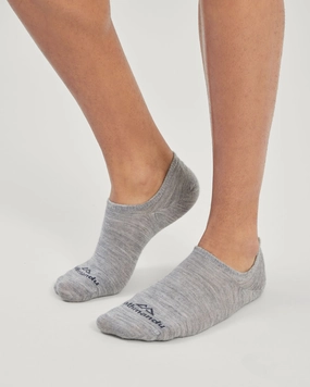 Flash Pick Today Merino Noshow Socks - Grey Marle