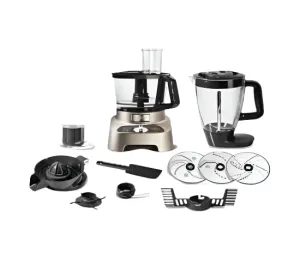 Moulinex Double Force Food Processor, 31Functions, 1000Watts, Stainless Steel