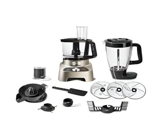 Moulinex Double Force Food Processor, 31Functions, 1000Watts, Stainless Steel