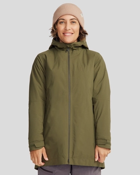 Women'S Trailhead 2L Novaloft Rain Parka - Light Moss Hot Pick of the Day Instant Discount