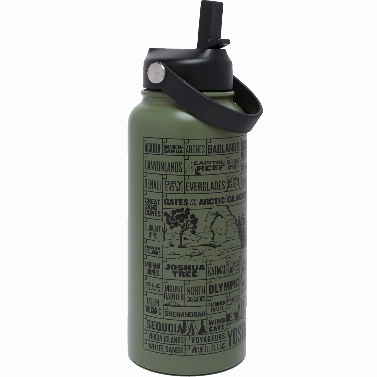 Shop Grab Offer National Parks Of The Usa Checklist 32 Oz Insulated Water Bottle