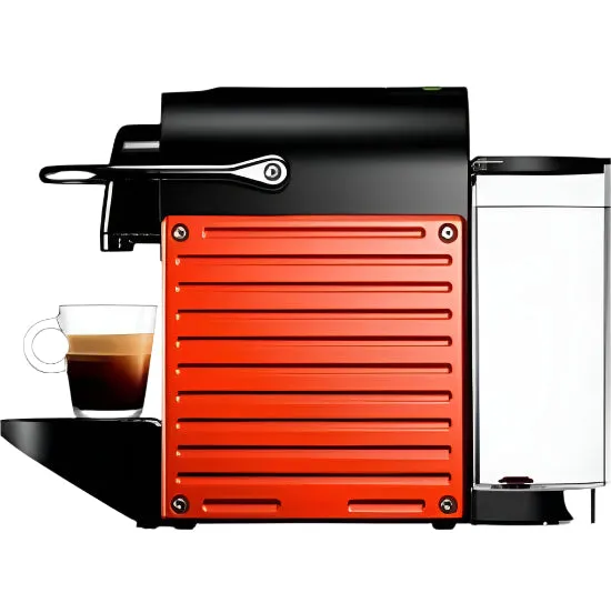 Nespresso Coffee Maker Bundle Red Pixie   Black Aeroccino3