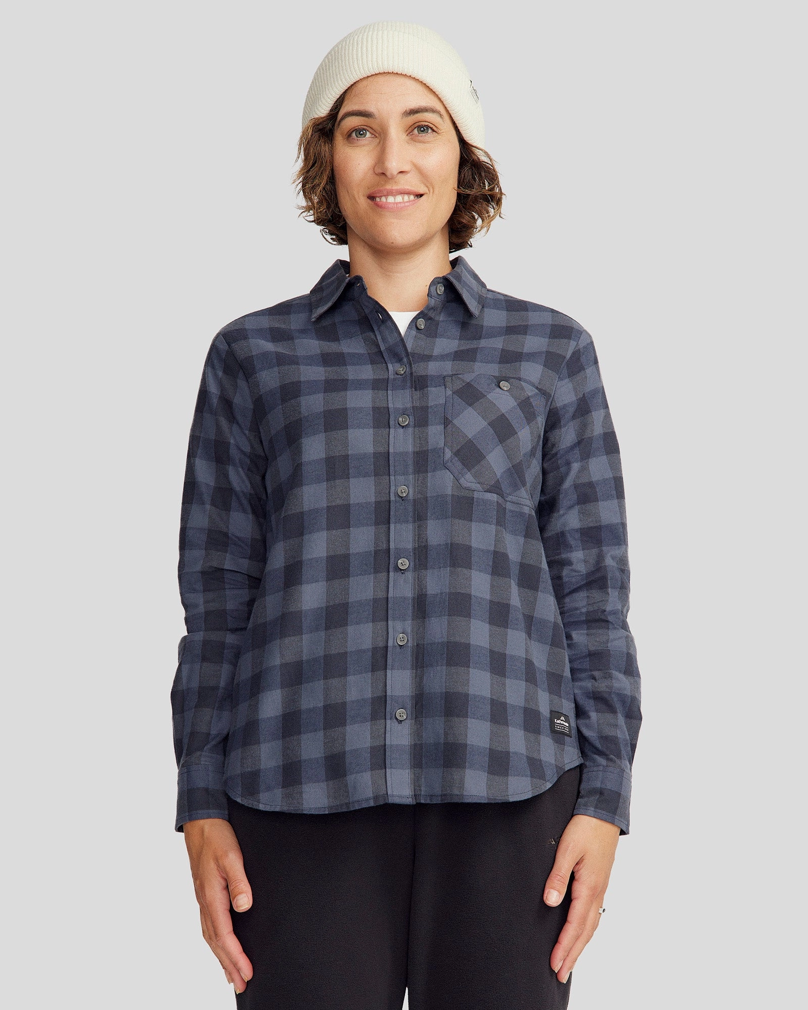 Women'S Fyfe Flannel Shirt - Mid Navy Gingham Big Clearance Event Shop Hot Picks
