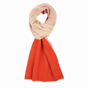 Hot Pick Online Grab the Deal Now Orange And Beige Cashmere Neck Warmer