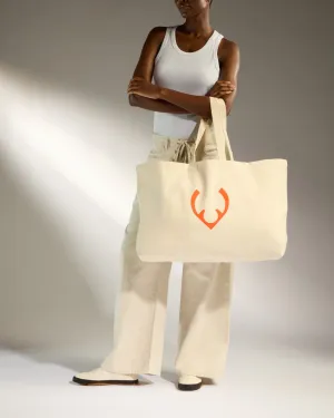 Oversized Tote Bag In Natural Limited Time Discount Dont Miss This Offer