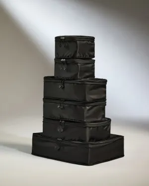 Packing Cubes In Black - Set Of 6 Save More Online