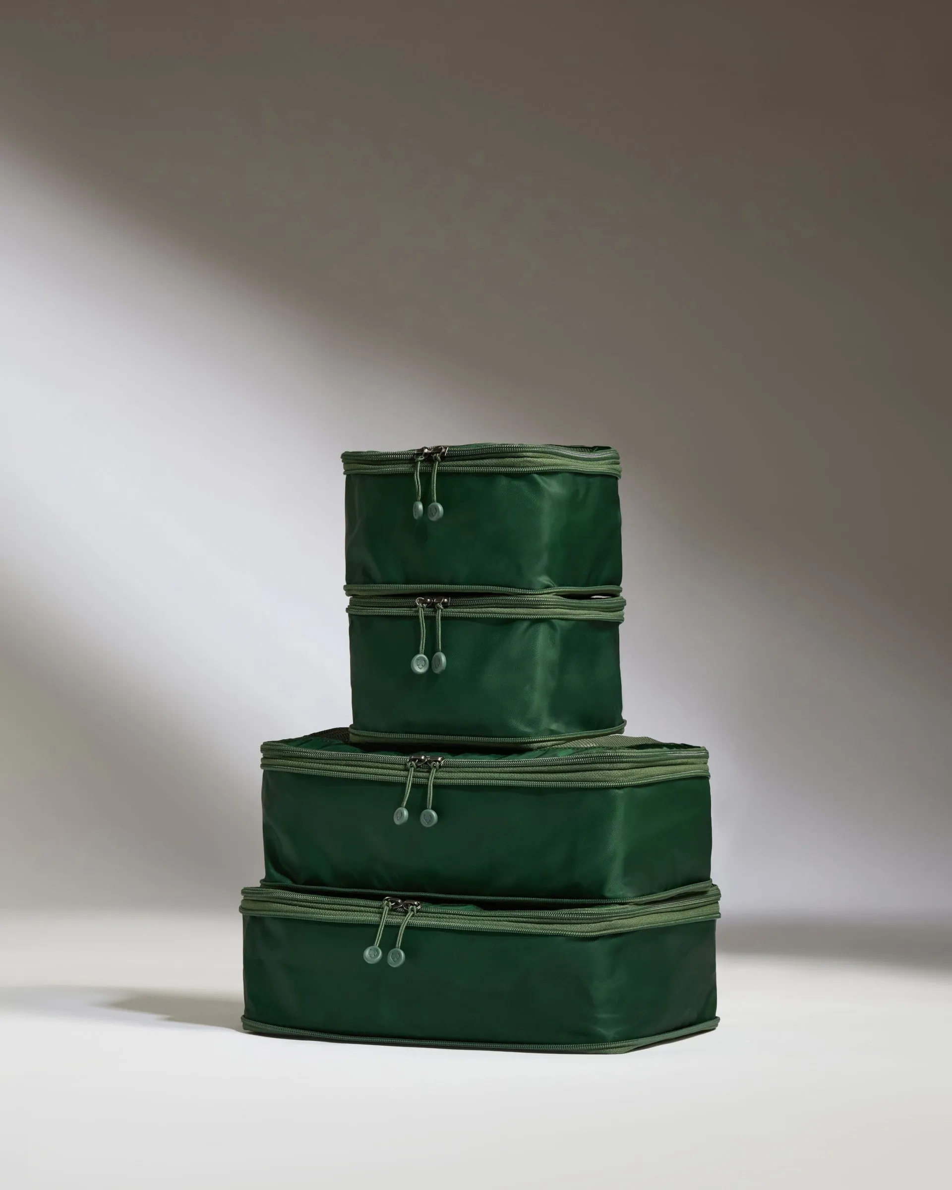 Weekend Flash Offer Best Deal Online Packing Cubes In Green - Set Of 4