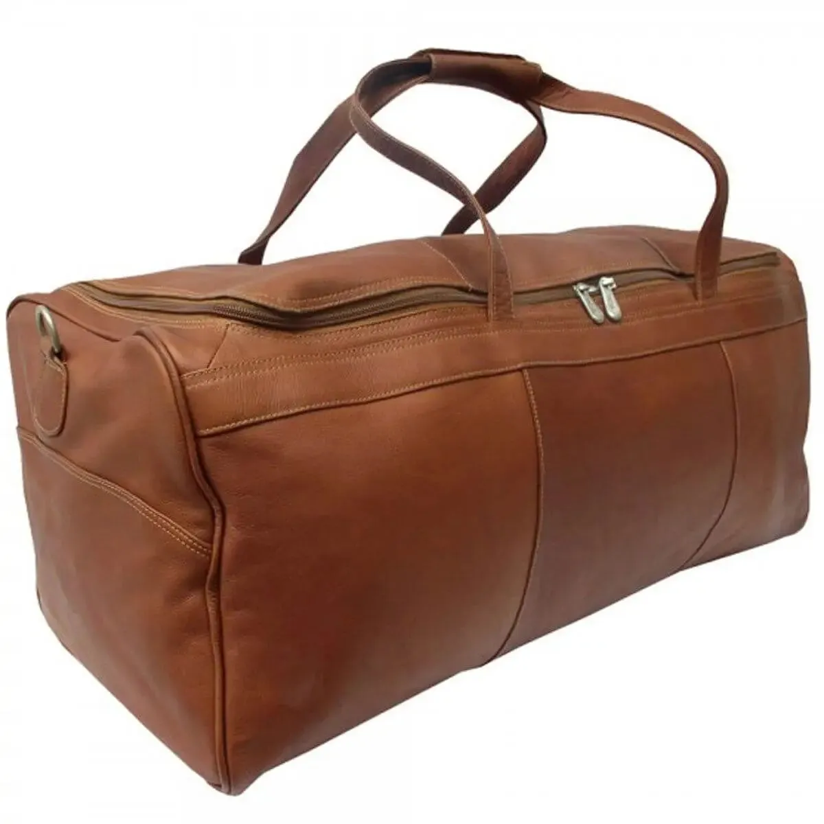 Piel Leather Traveler'S Select Large Duffel Bag Sweet Deal Inside