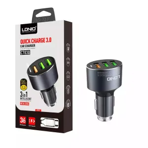 Special Online Offer Ldnio C703Q 36W 3 In 1 Intelligent Car Charger