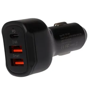 Maplin 2X Usb-A / 1X Usb-C Power Delivery High Speed Usb Car Charger Unmissable Deal Today
