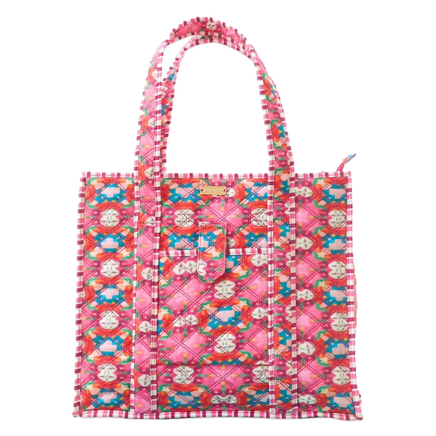 Big Savings Event On The Road Quilted Tote - Strawberry Fields
