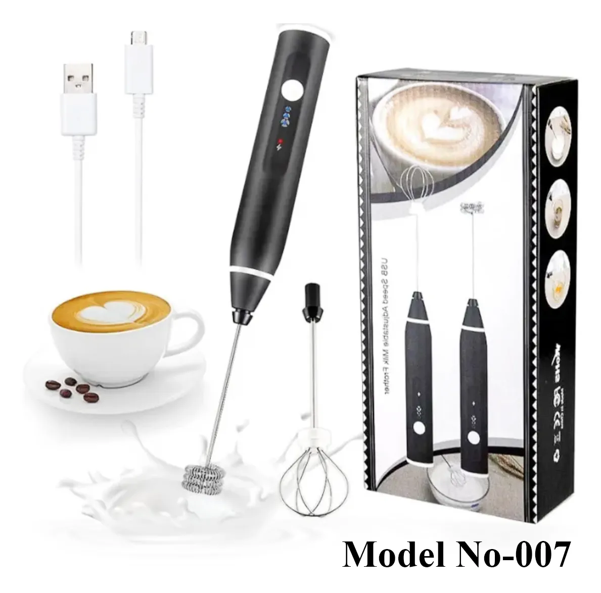 Primo Caf?? Milk Frother, Black