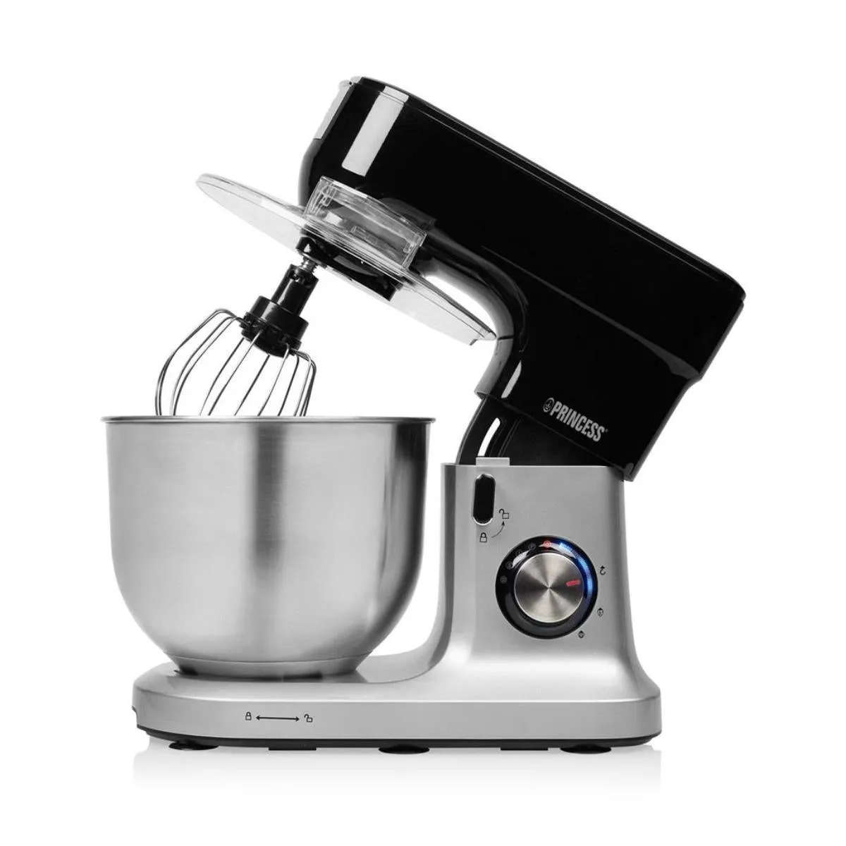 Princess Kitchen Machine Mixing Bowl Stepless, 8Lit, 1200Watts, Stainless Steel