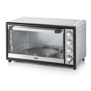 Princess Oven With Pizza Carousel, 90Lit, Silver