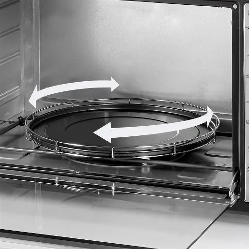 Princess Oven With Pizza Carousel, 90Lit, Silver