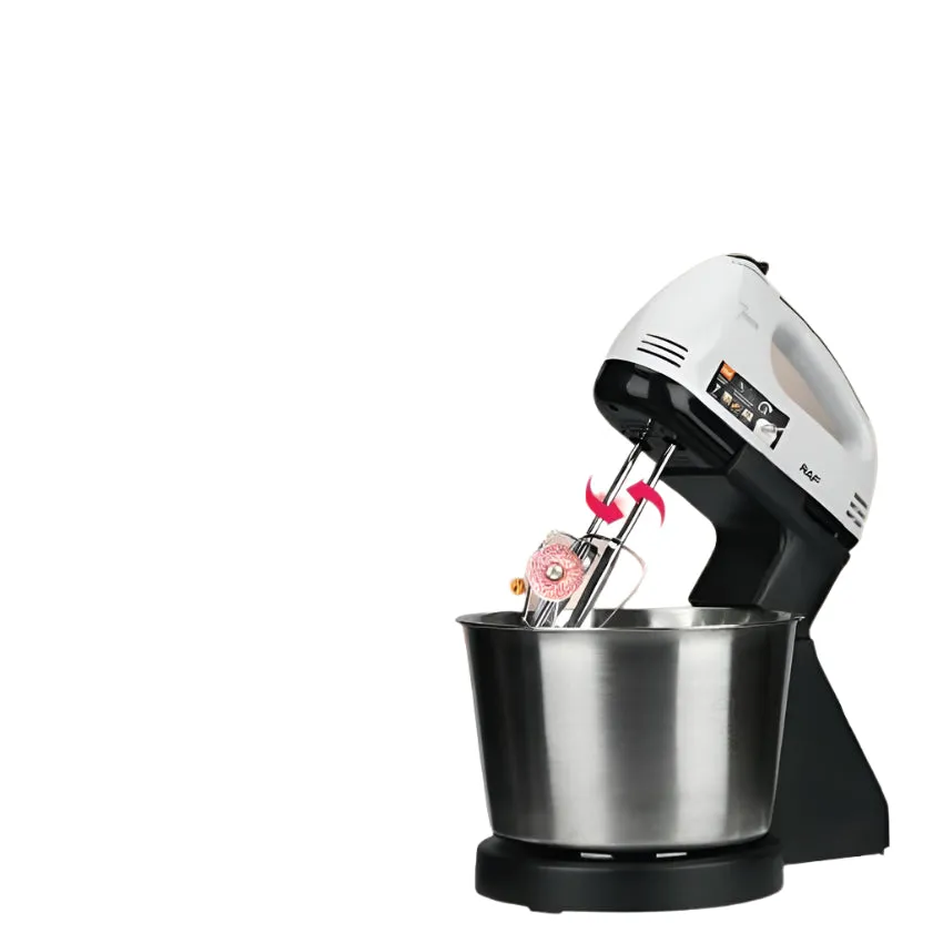Raf Hand Mixer, 250Watts, Stainless Steel