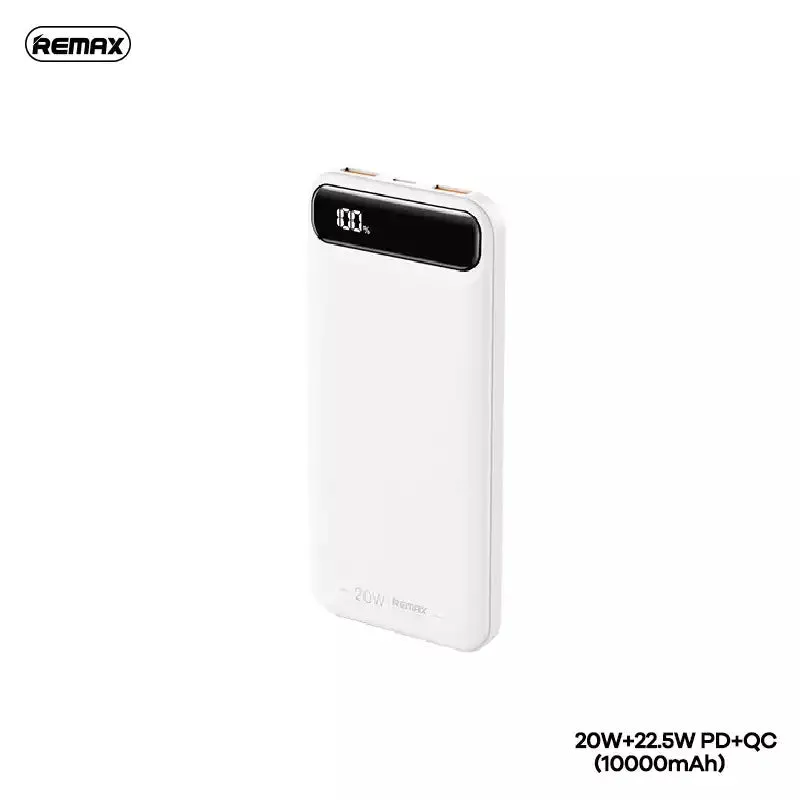 Remax Rpp-520 Bole Series Pd20W Qc22.5W Fast Charging Power Bank 10000Mah - White Instant Hot Deal Mega Discount Today